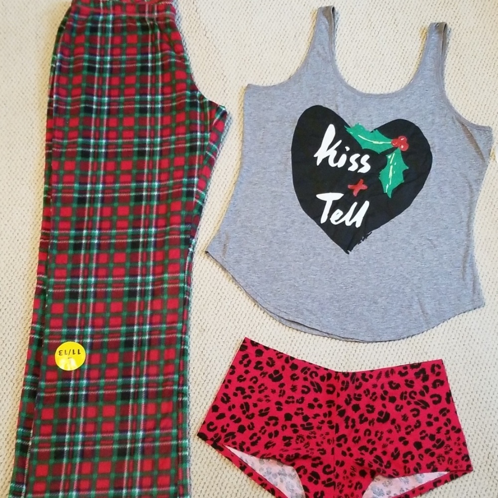 Womens 3 pc. Christmas PJ Pajama Set